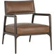 Damien Vintage Caramel Leather Lounge Chair